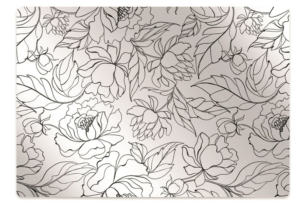 Mata ochronna na podłogę Kwiatki piwonii