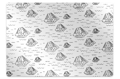 Podkładka pod krzesło Statki z żaglami na wodzie