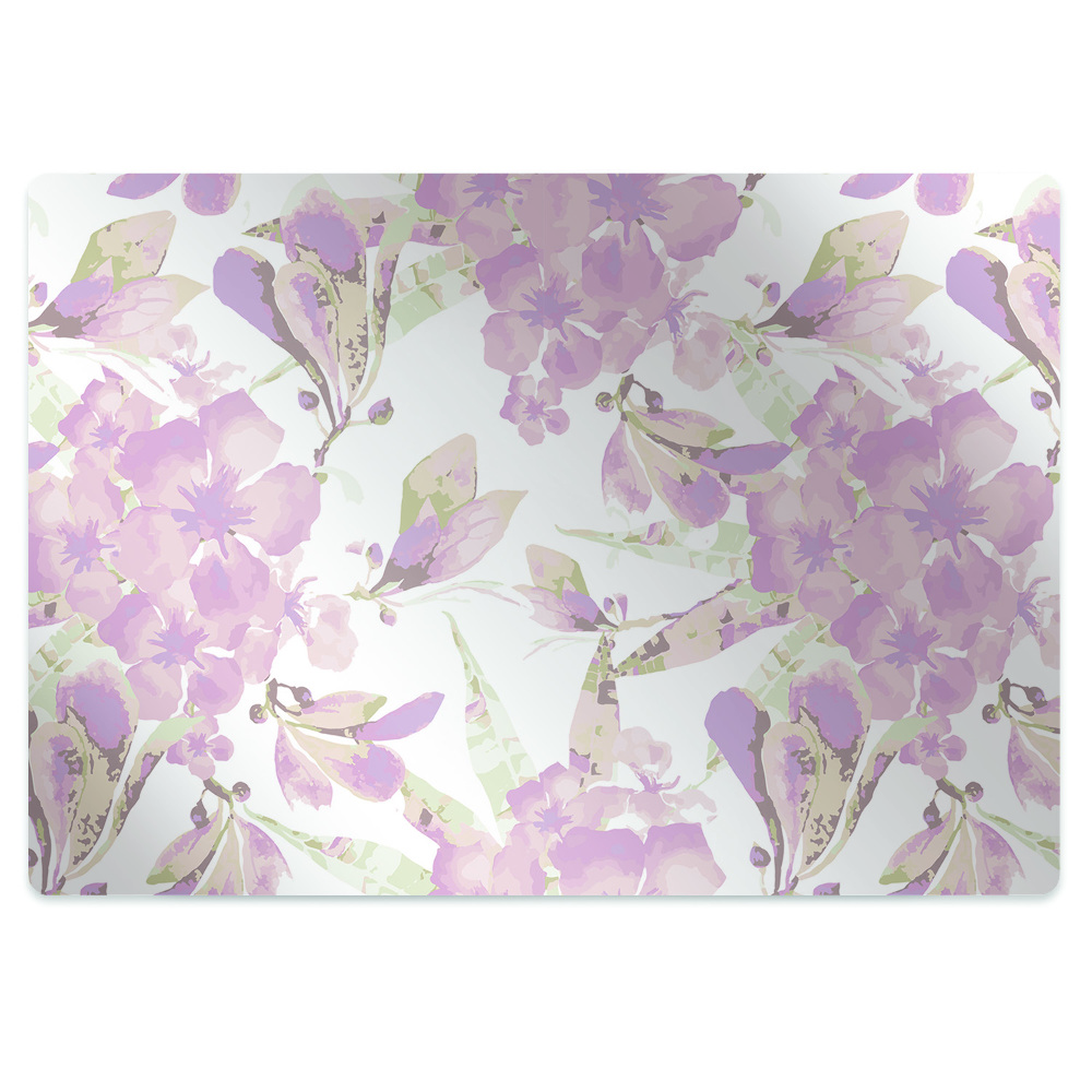 Mata pod krzesło Wyjątkowy kwiat blady róż