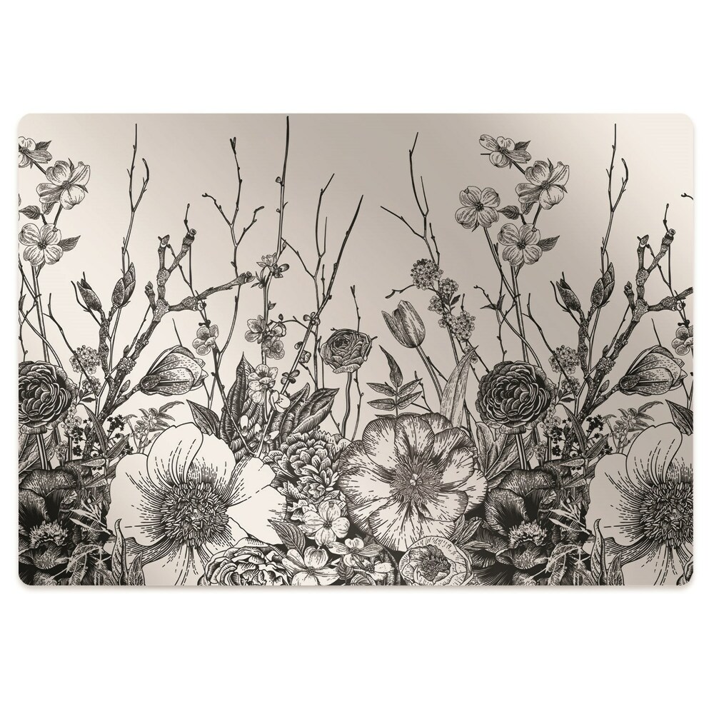 Dywanik pod krzesło obrotowe Pole kwiatów