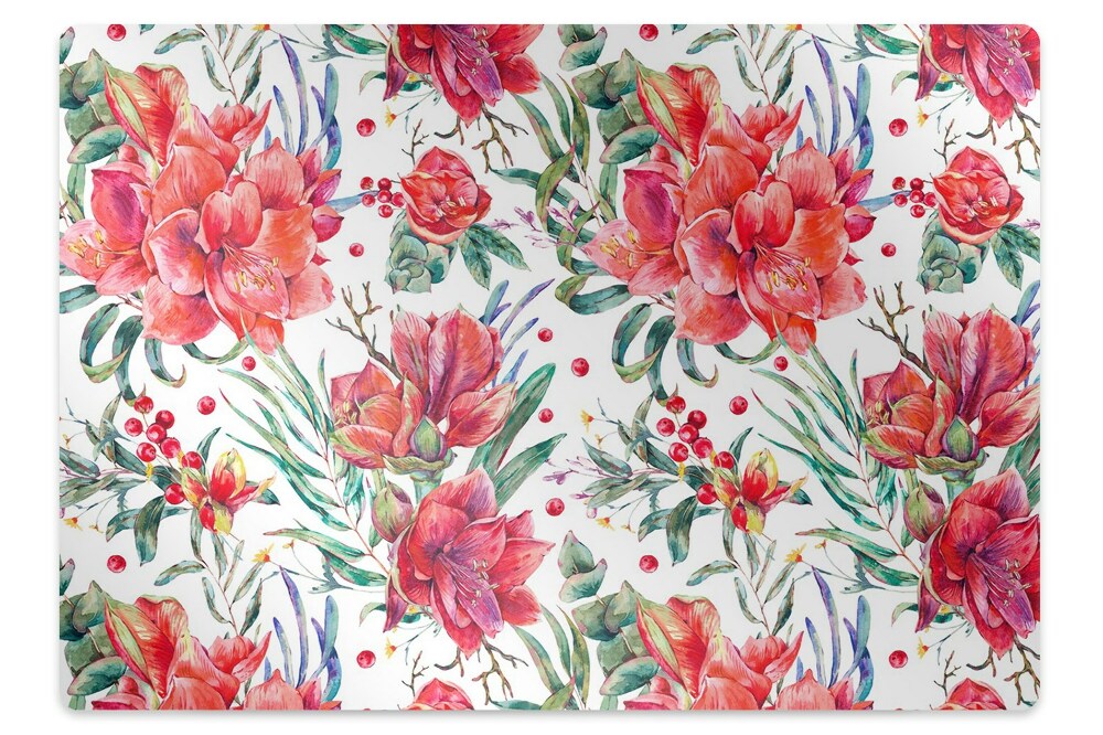 Mata pod krzesło Jaskrawe kwiatki