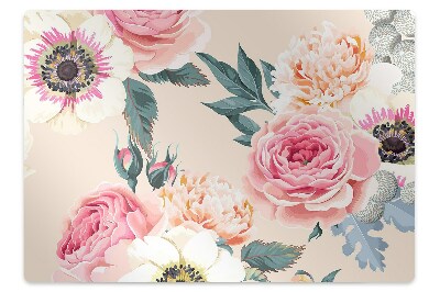 Mata pod krzesło Pastelowe kwiatki