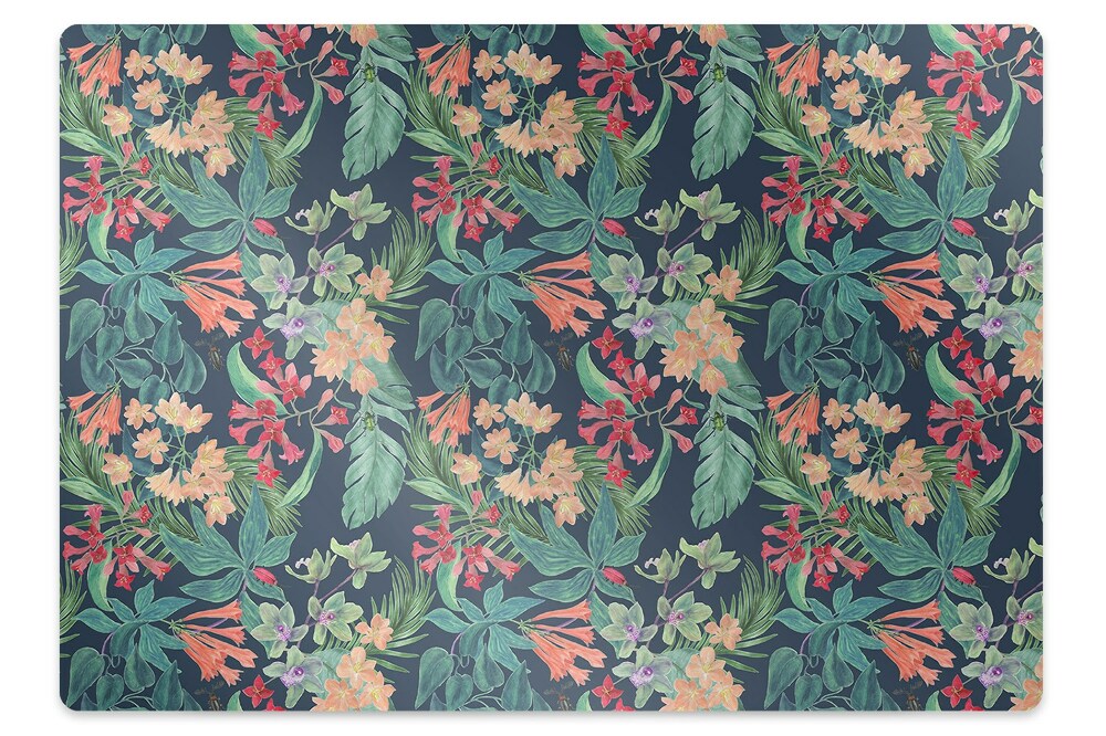 Dywanik pod krzesło obrotowe Egzotyczna kompozycja