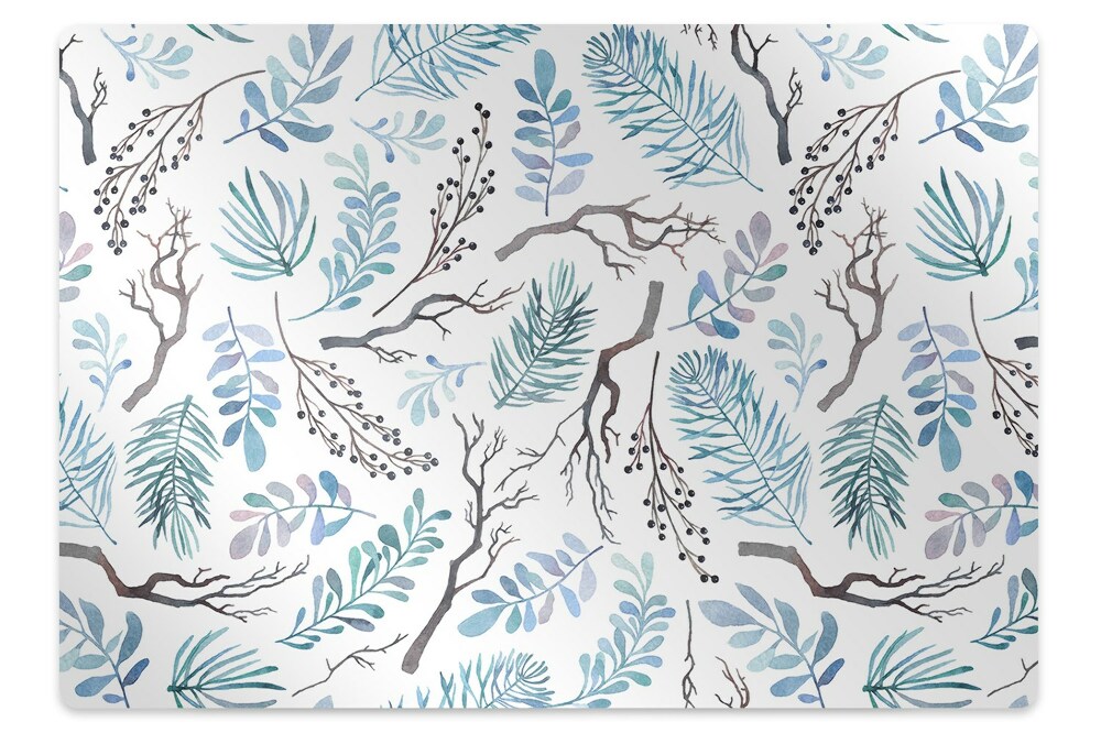 Mata pod krzesło Listki i gałęzie