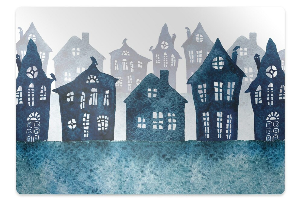 Mata pod krzesło Miasto po zmroku