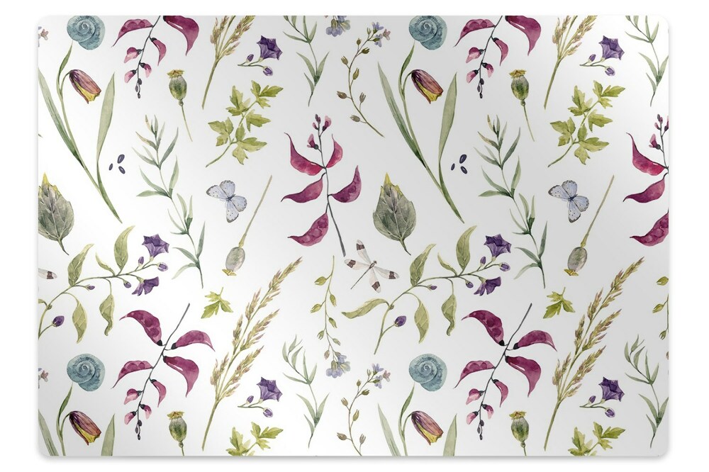 Mata pod krzesło Kwiat botaniczny