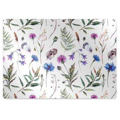 Dywanik pod krzesło obrotowe Kwiatki z łąki