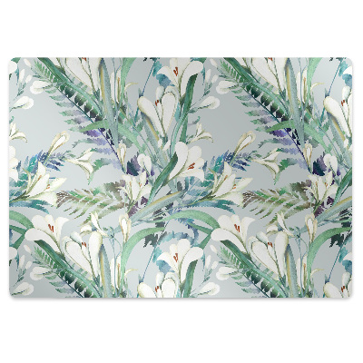 Mata pod krzesło biurowe Wiosenne krokusy