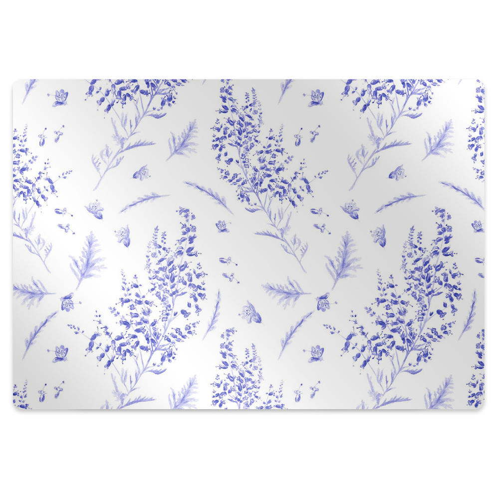 Mata pod krzesło Lawenda w akwareli