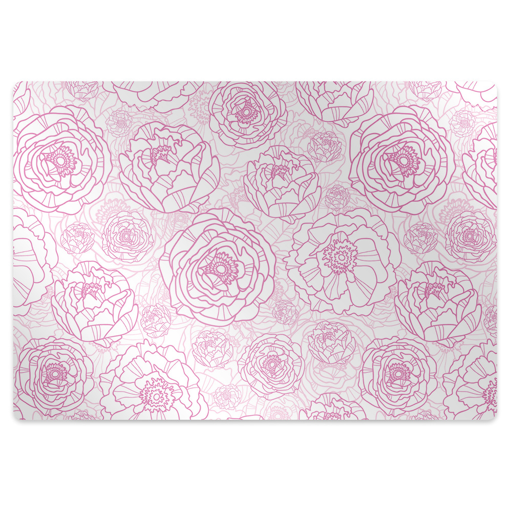 Mata pod krzesło Jasne kwiatki