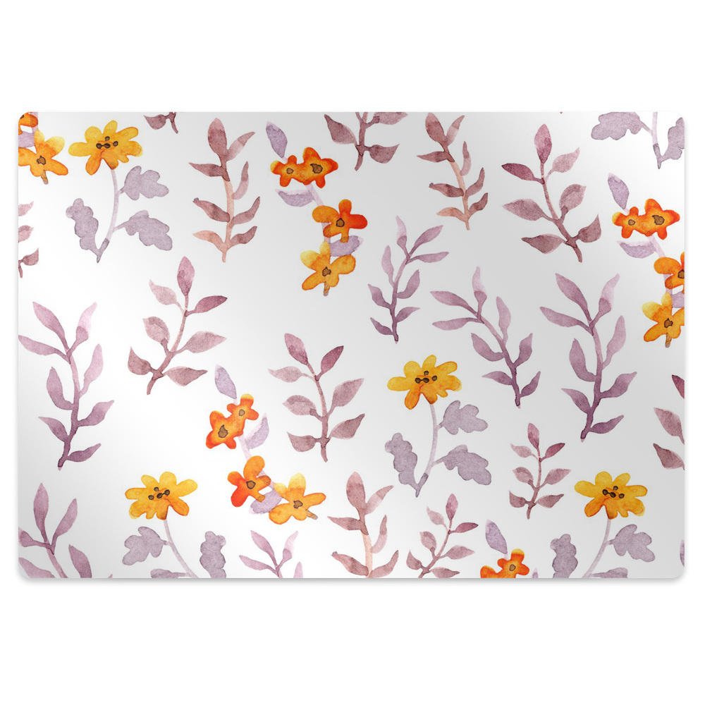 Mata ochronna na podłogę Kwiaty na obrazie