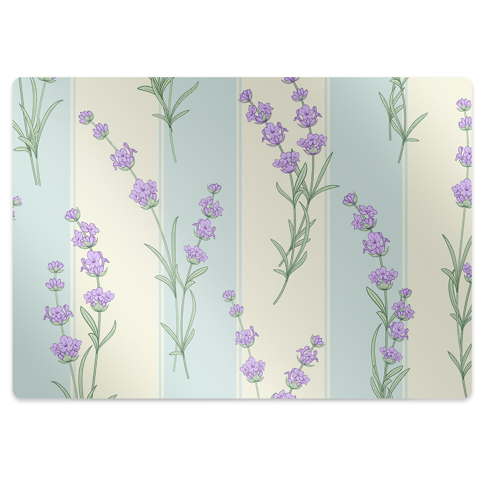 Mata pod krzesło Kwiatki lawendy