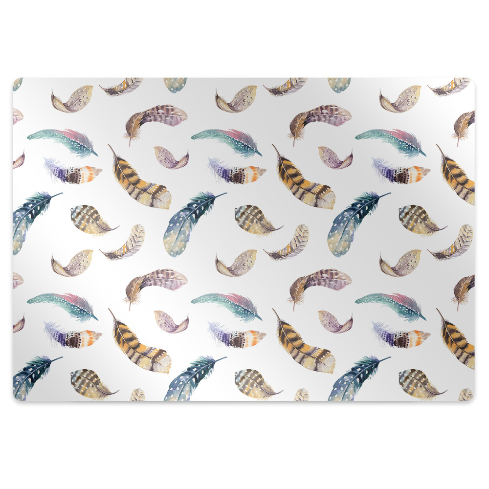 Mata pod krzesło Ptasie pióra