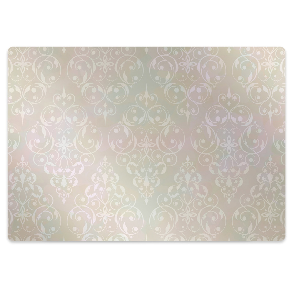 Mata pod fotel biurowy Retro złoty motyw