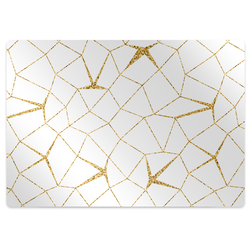 Podkładka pod fotel Złoty wzór mozaikowy