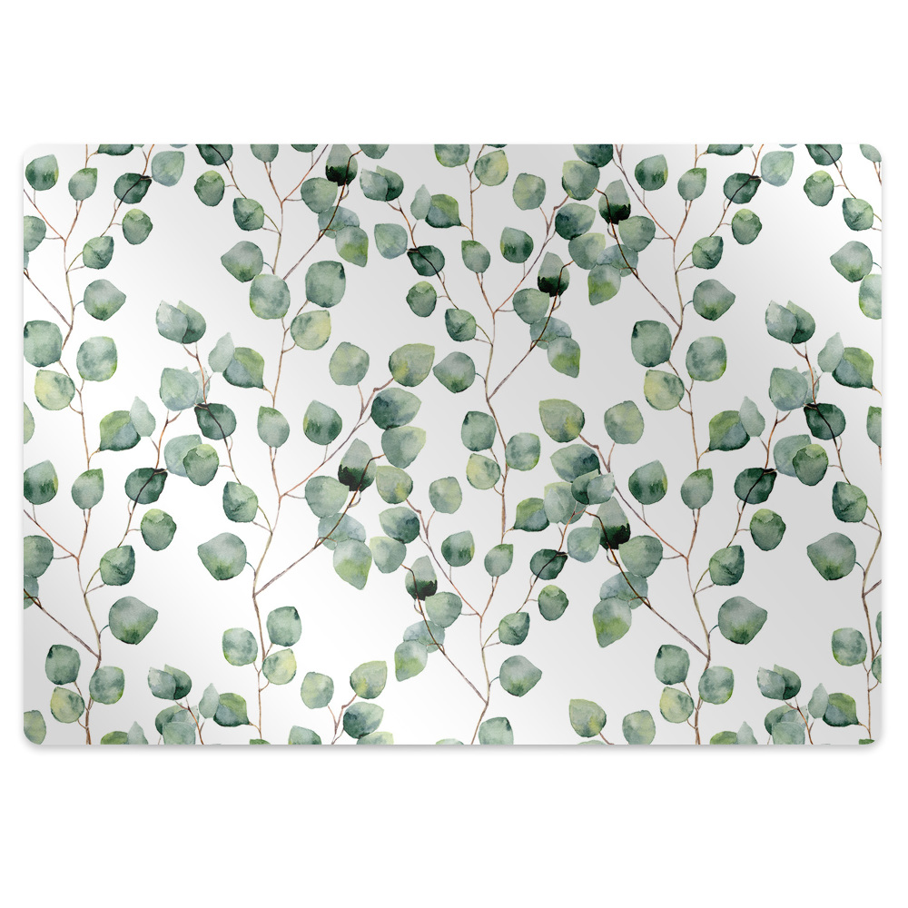 Mata pod krzesło biurowe Liściaste gałązki