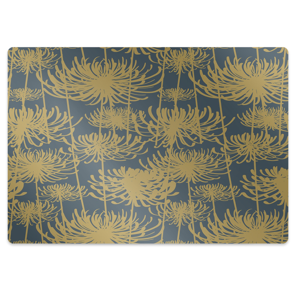 Podkładka pod krzesło Kwiatki złote