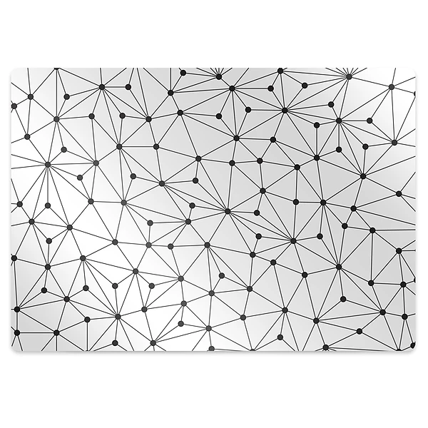 Mata pod biurko Figury geometryczne kropki