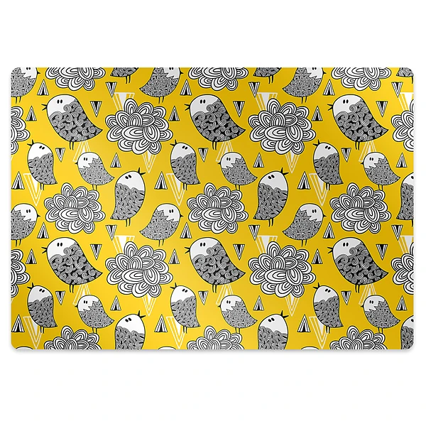 Mata pod krzesło biurowe Dziecięcy motyw doodle