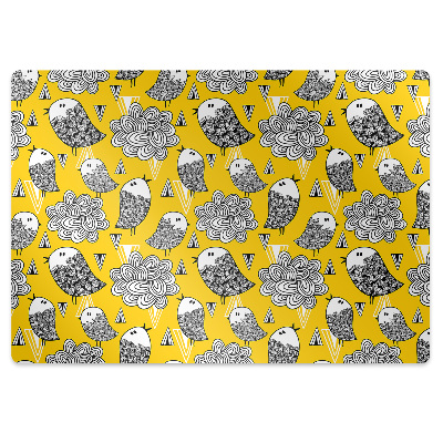 Mata pod krzesło biurowe Dziecięcy motyw doodle