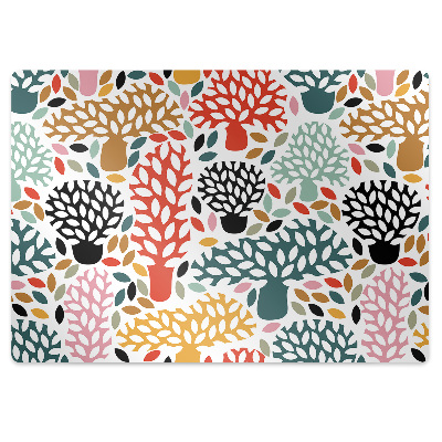 Mata ochronna pod krzesło Dziecięce drzewa doodle