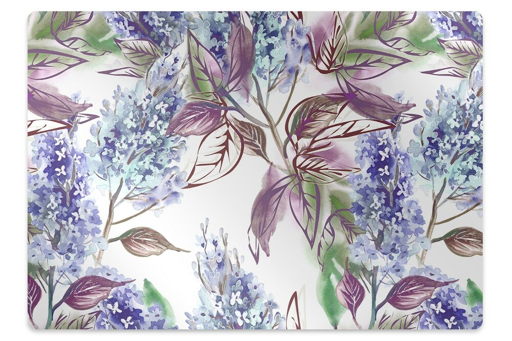 Mata ochronna na podłogę Fioletowe listki