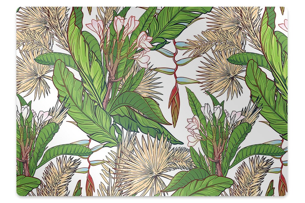 Dywanik pod krzesło obrotowe Tropikalny las