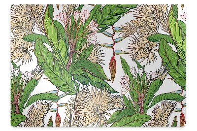 Dywanik pod krzesło obrotowe Tropikalny las