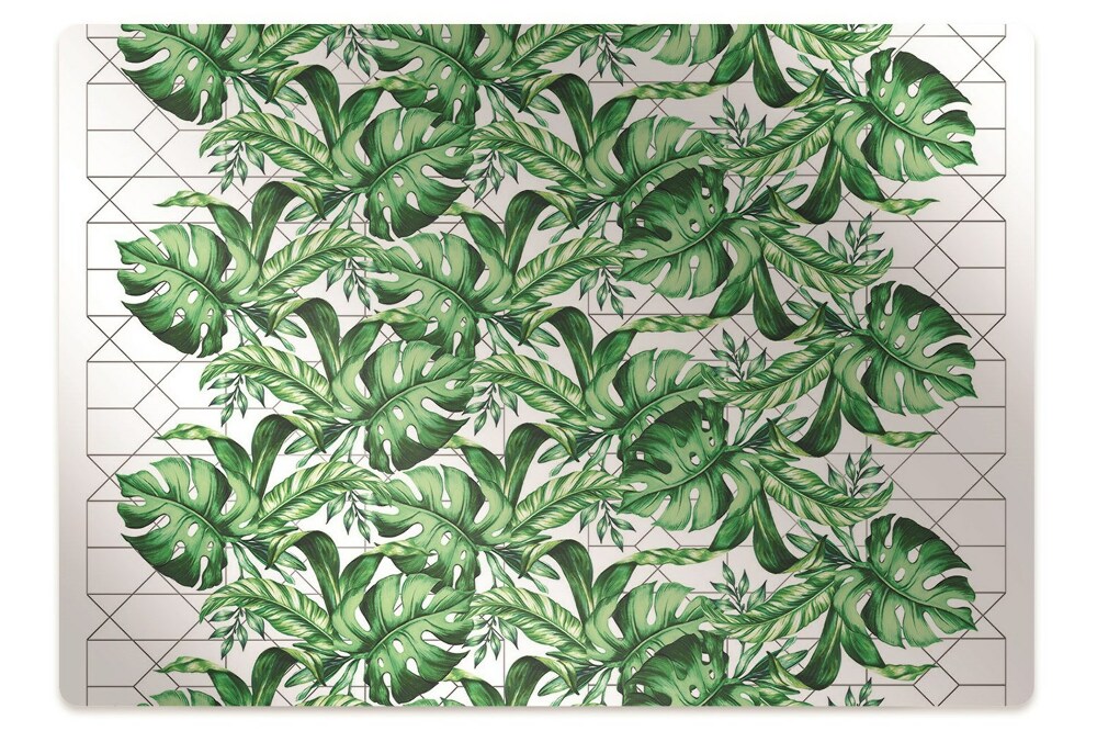 Mata pod krzesło Czarny wzór