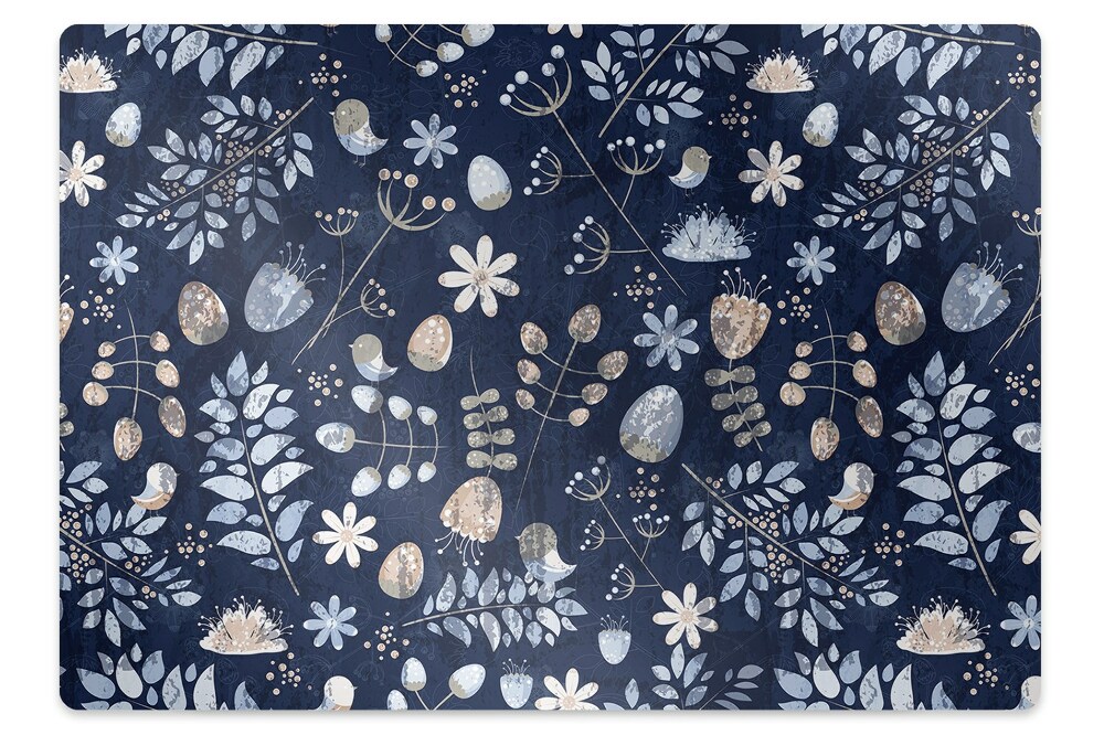 Mata pod krzesło Liście w stylu skandynawii