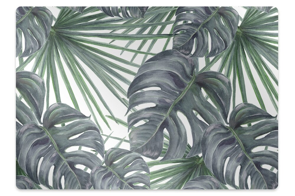 Podkładka pod krzesło na panele Tropikalne rośliny