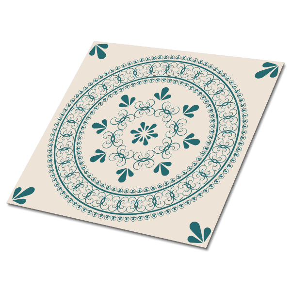 Samoprzylepne płytki podłogowe Orientalne zdobienie