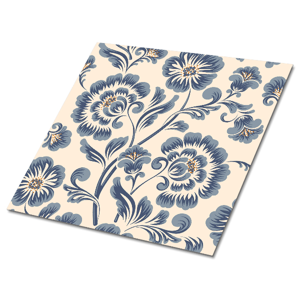 Samoprzylepne płytki pcv Kwiatory motyw vintage