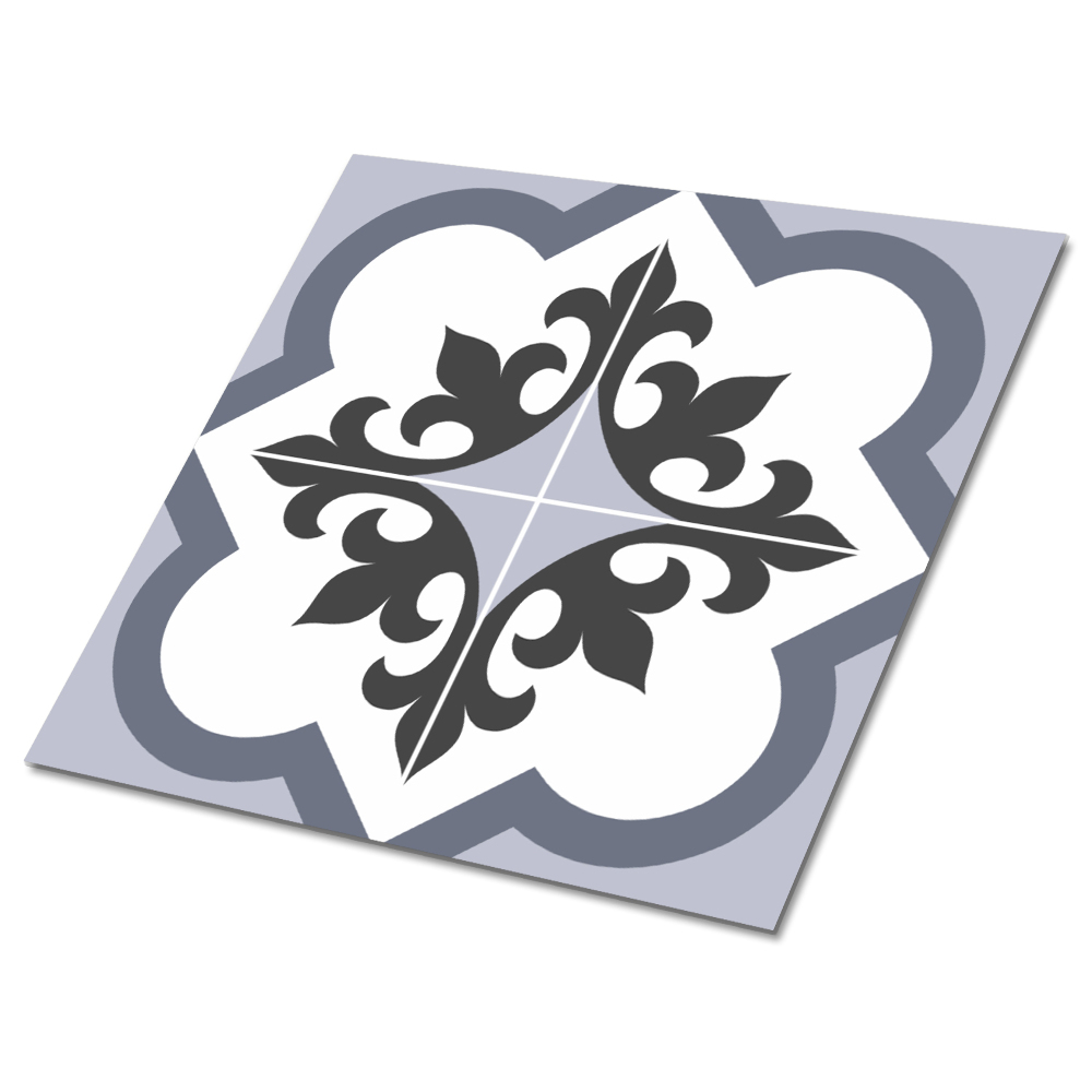 Samoprzylepne kafelki pcv Lilie na płytkach