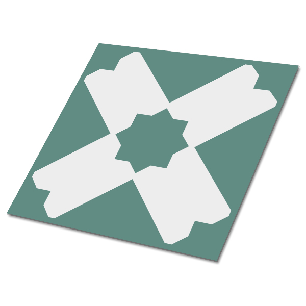 Samoprzylepne płytki pcv Regularny zielony wzór