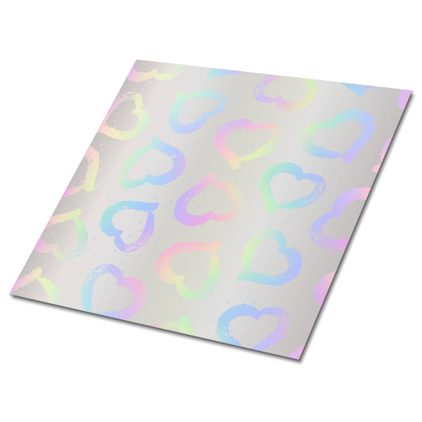 Samoprzylepne płytki na podłogę Nowoczesne serduszka