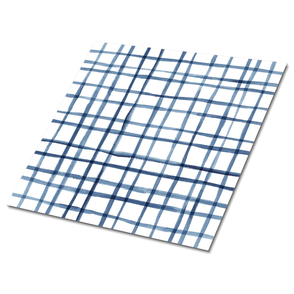 Samoprzylepne płytki na podłogę Malowana kratka