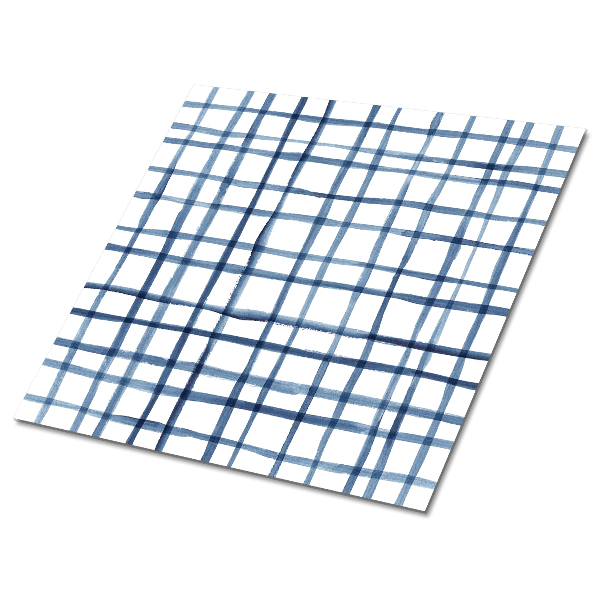 Samoprzylepne płytki na podłogę Malowana kratka