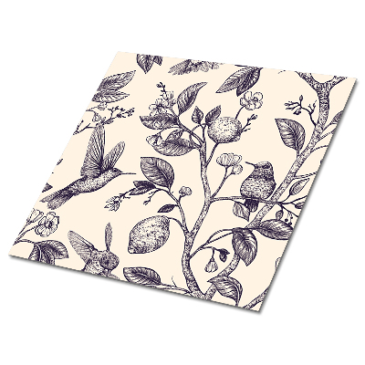 Samoprzylepne kafelki pcv Ptaszki na drzewie