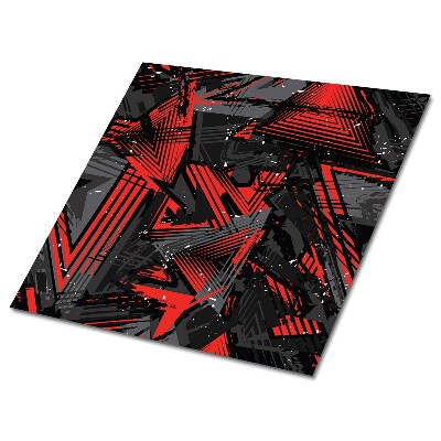 Samoprzylepne kafelki pcv Czerwono-czarna abstrakcja