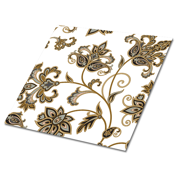 Samoprzylepne płytki na podłogę Zdobienie z kwiatów