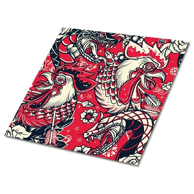 Samoprzylepne płytki podłogowe Komiksowy kogut