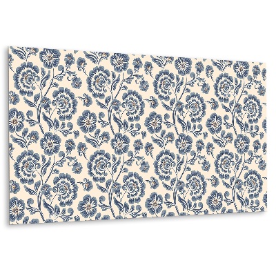 Panel winylowy na ścianę z tradycyjnym wzorem kwiatowym