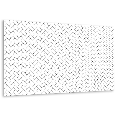 Okładzina ścienna winylowa z motywem białej jodełki