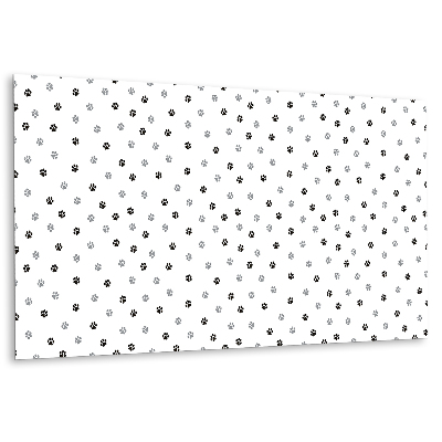 Okładzina winylowa na ścianę we wzór przedstawiający łapki psa