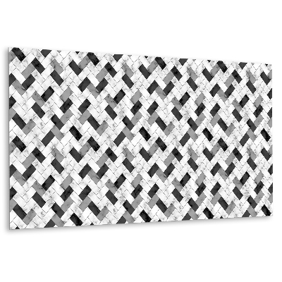 Okładzina winylowa na ścianę Motyw jodełki z marmuru