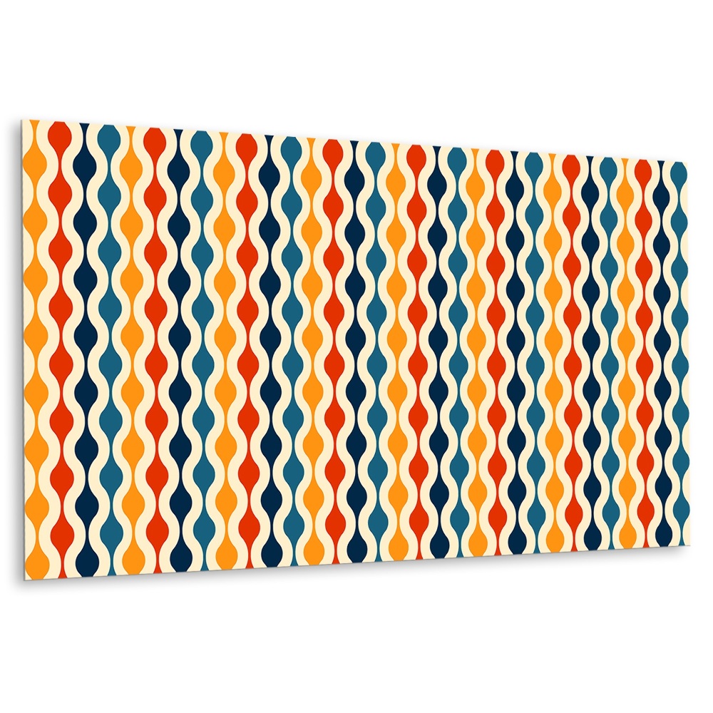 Okładzina winylowa na ścianę Wzór retro na podłodze