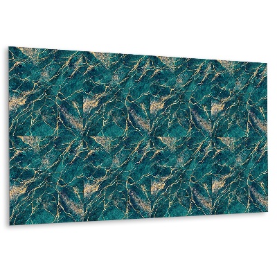 Okładzina ścienna winylowa Malachit w kolorze zielonym