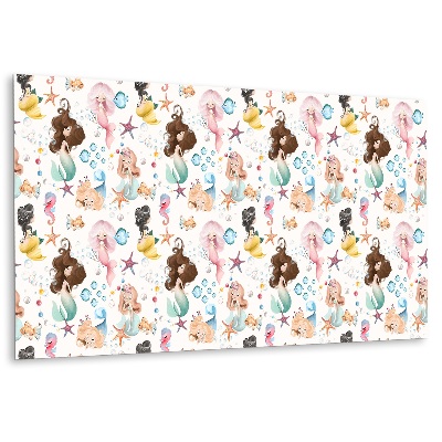 Okładzina ścienna winylowa z motyw syreny dla dzieci