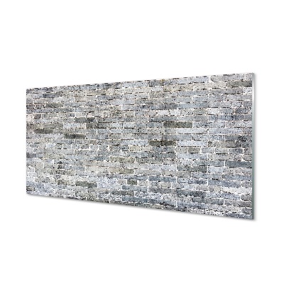 Obraz na szkle Szary mur z cegieł